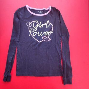 "girl power" long sleeve T-shirt girl size 14